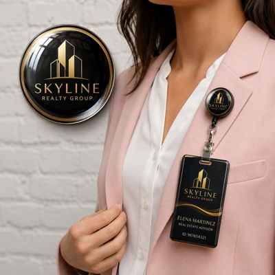 Objetos personalizados con logo y adhesivos doming de resina